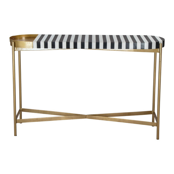 Saber Gold and Multicolor Console Table, image 3