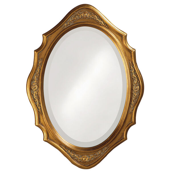 Trafalga Gold Oval Mirror, image 1