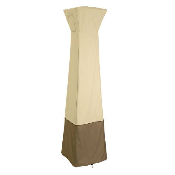 Ash Beige and Brown Pyramid Torch Patio Heater Cover, image 1