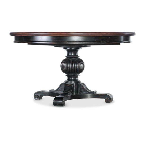 Charleston Black Cherry Round Pedestal Dining Table, image 1