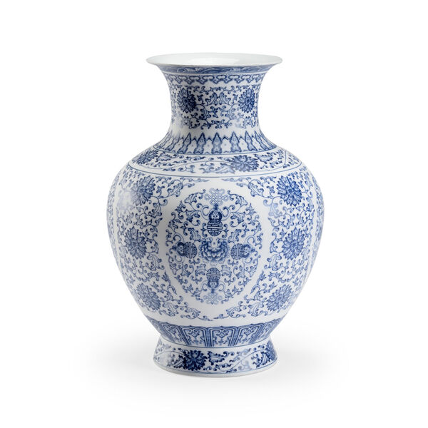 Edo Blue and White  Urn, image 1
