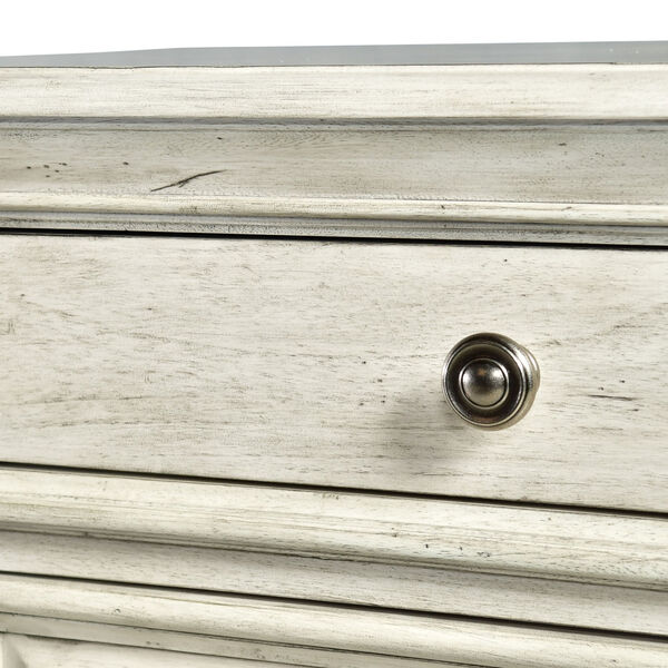 Highland Park Distressed Rustic Ivory Nightstand, image 5