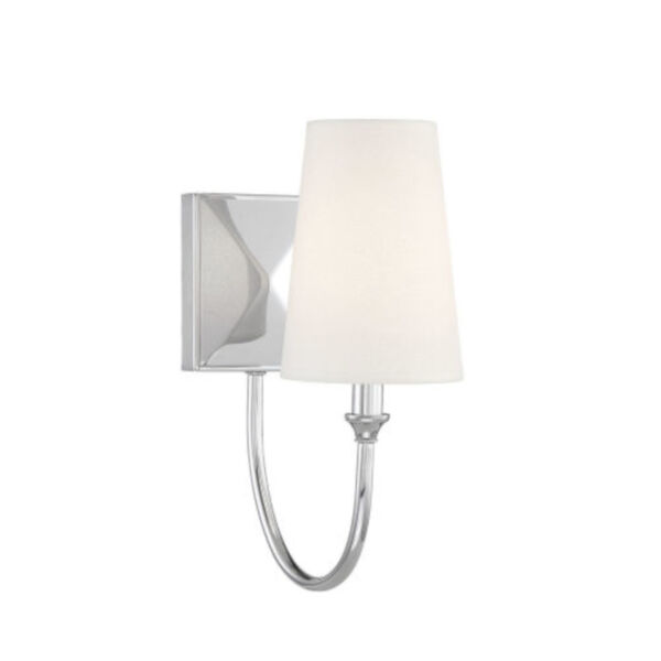 Anna Polished Nickel One-Light Wall Sconce, image 3