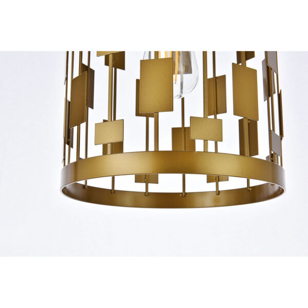 Levante Brass 10-Inch One-Light Pendant, image 4