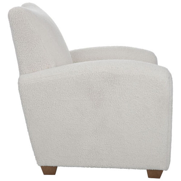Teddy White Shearling Accent Chair, image 5