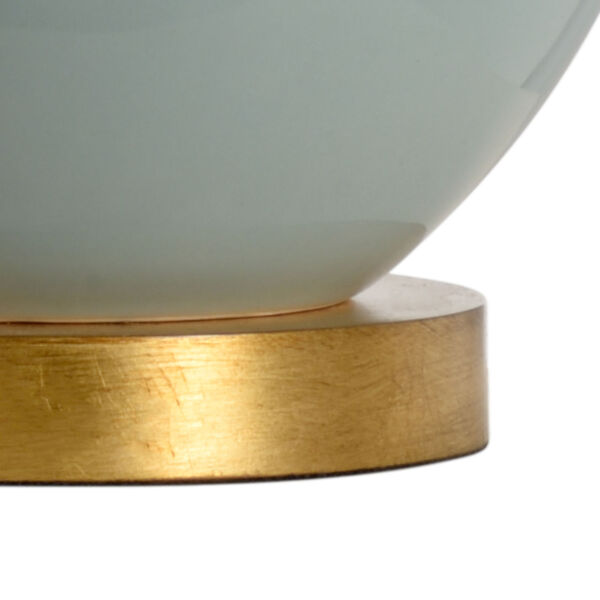 Celadon with Antique Gold One-Light Table Lamp, image 2