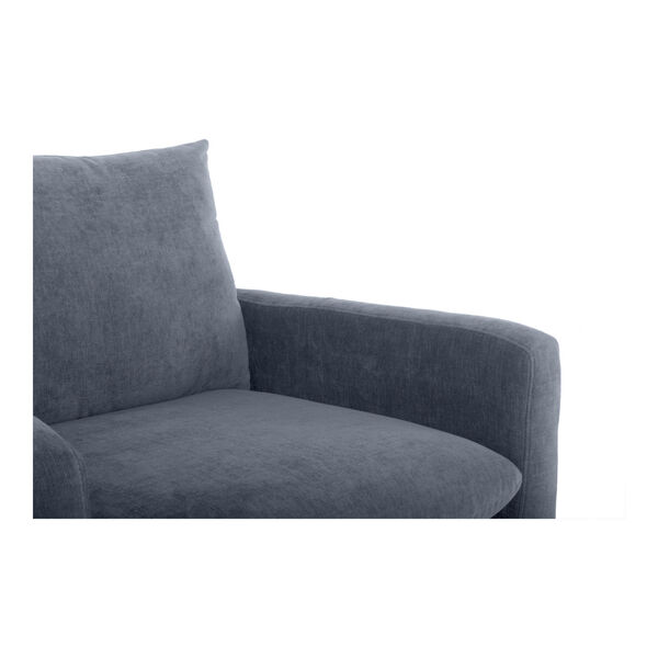 Paris Blue and Black Arm Chair with Foam Cushion, image 5