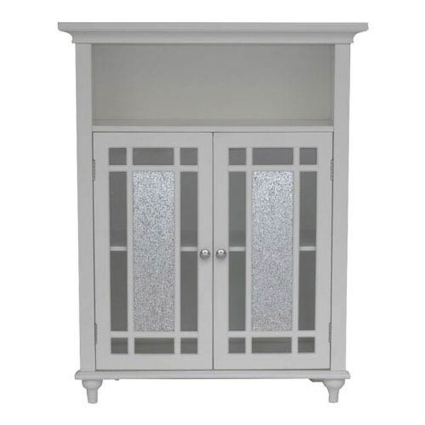 Windsor White Double Door Floor Cabinet, image 1