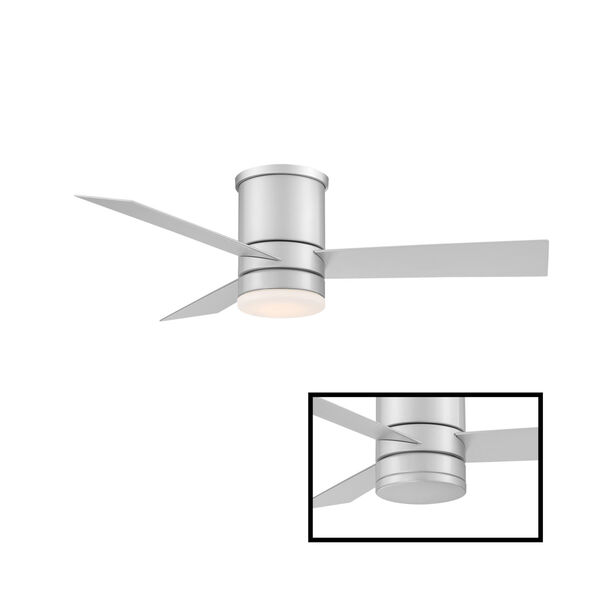 Axis Titanium 44-Inch ADA LED Flush Mount Ceiling Fan, image 3