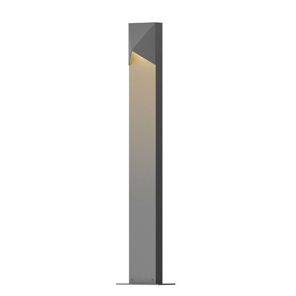 Inside-Out Triform Compact Textured Gray 28-Inch LED Bollard, image 1