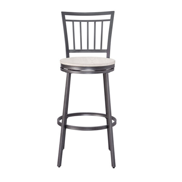 Jacey Gray and Whitewashed Wood Top Three-Piece Pub Height Table Set, image 6
