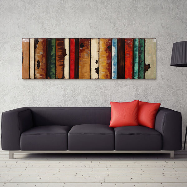 Rustic Flow 1 Mixed Media Iron Hand Painted Dimensional Wall Art, image 4