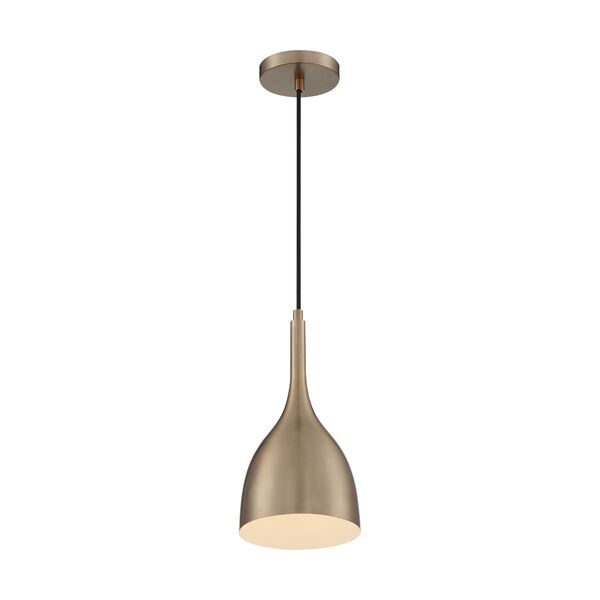 Bellcap Burnished Brass 13-Inch One-Light Pendant, image 2