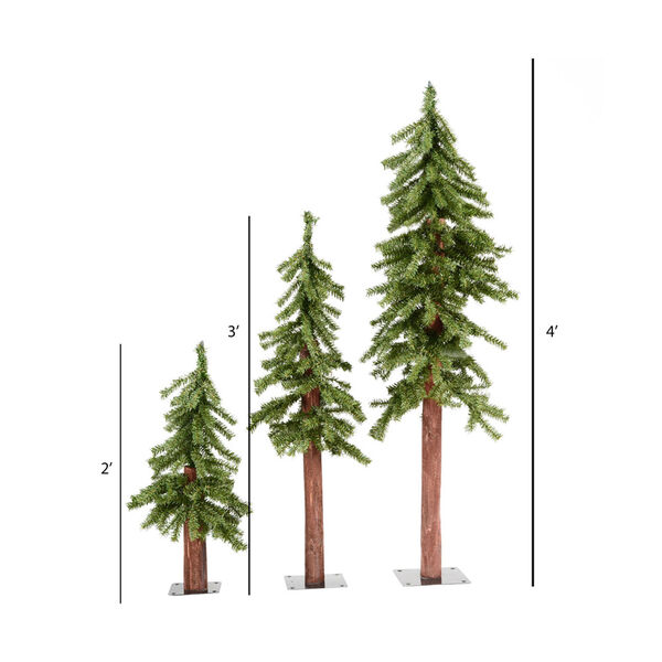 Green Natural Alpine Tree, Set of Three, image 3