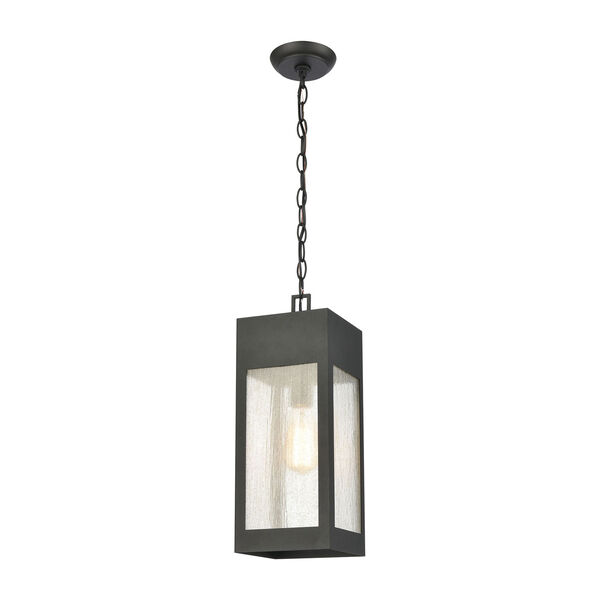 Angus Charcoal One-Light Outdoor Pendant, image 1