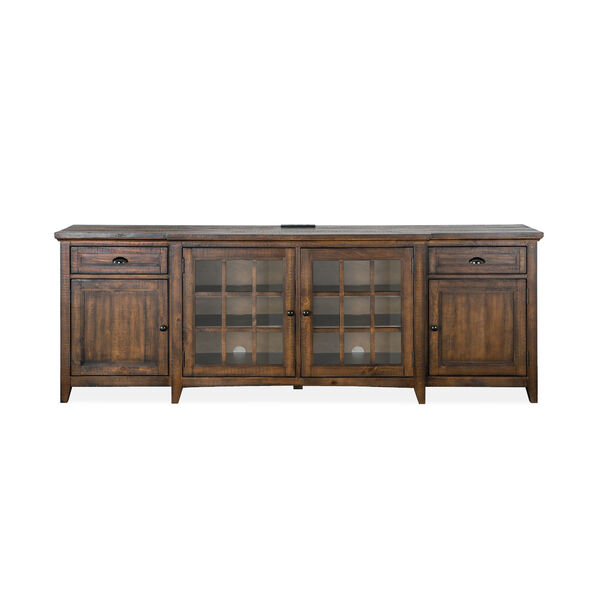Bay Creek 90-Inch Brown Entertainment Console, image 2