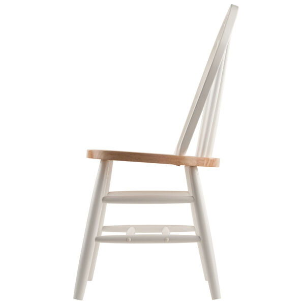 Windsor Natural and White Chair, Set of 2, image 3