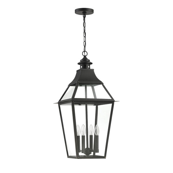 Jackson Black and Gold Highlighted Four-Light Outdoor Pendant, image 2