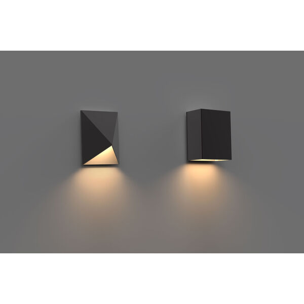 Inside-Out Box Textured Bronze LED Wall Sconce, image 4