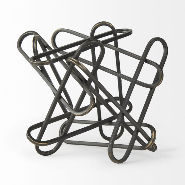 Henderson Black Metal Paperclip Decorative Object, image 2