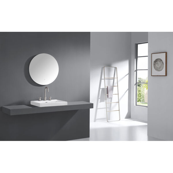 Luana White 24-Inch Frameless LED Mirror, image 5