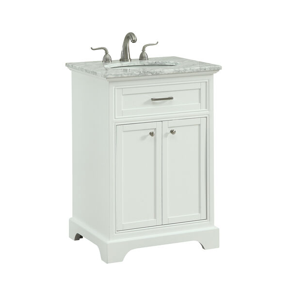 Americana Frosted White Vanity Washstand, image 4