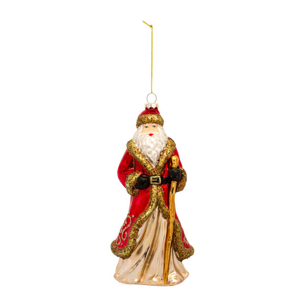 Chic Red Santa Novelty Ornament, Set of Six, image 1