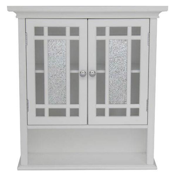 Windsor White Wall Cabinet with Two Doors and One Shelf, image 1