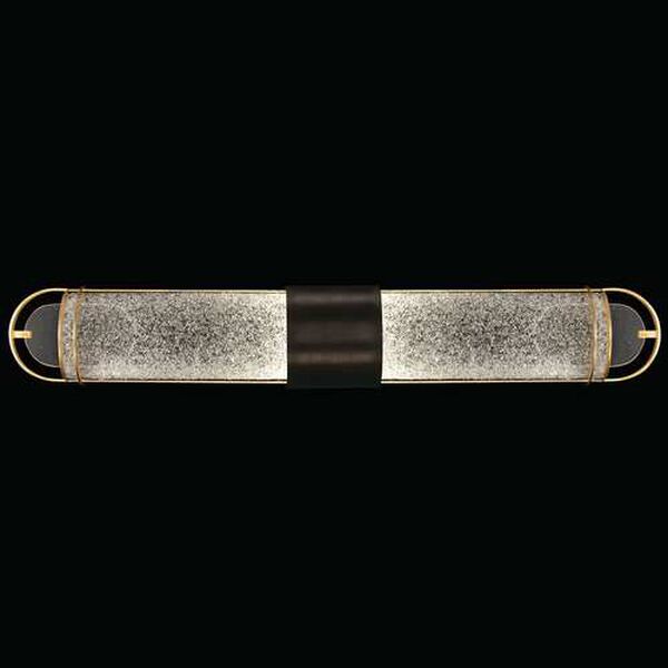 Bond Black Gold Diamond Blanket Two-Light ADA Bath Bar, image 1