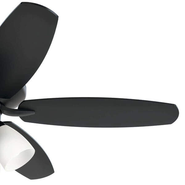 Renew Premier Satin Black 52-Inch LED Ceiling Fan, image 5