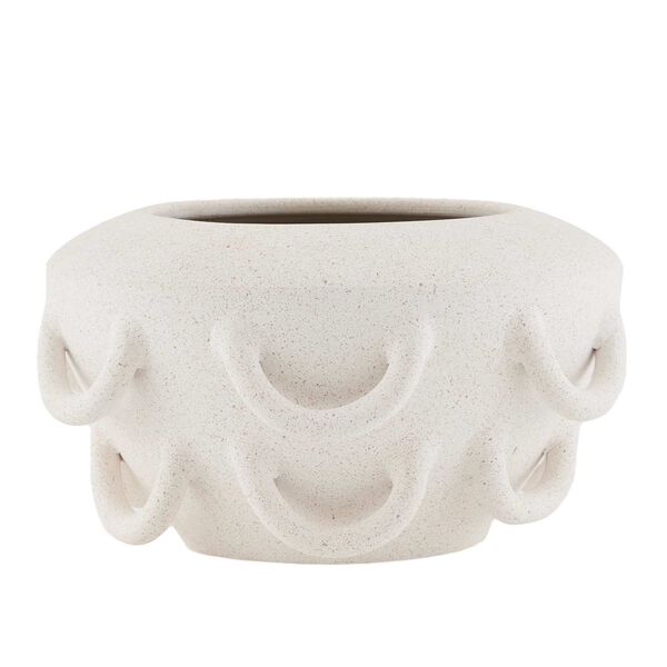 Paloma Speckled Ivory Ceramic Vase, image 4