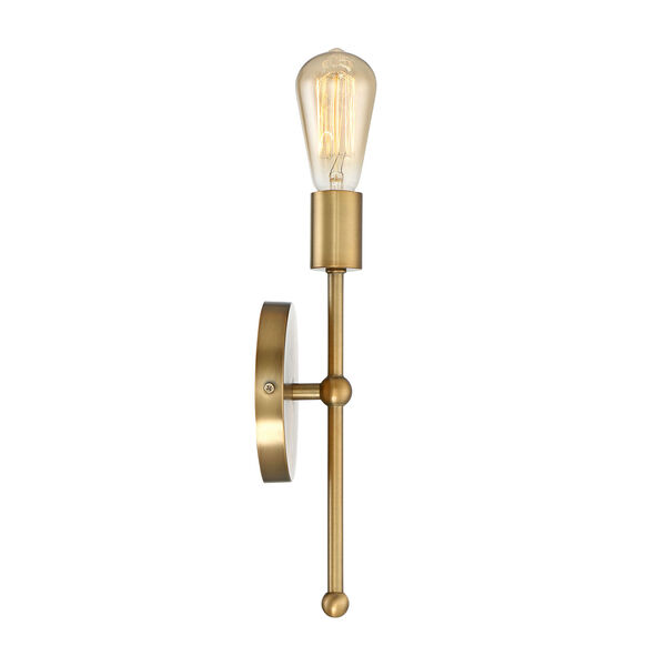 Whittier Natural Brass One-Light Wall Sconce, image 3