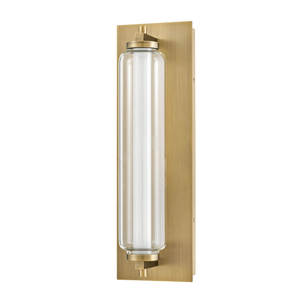 Lucien Lacquered Brass Small Integrated LED Bath Strip, image 6
