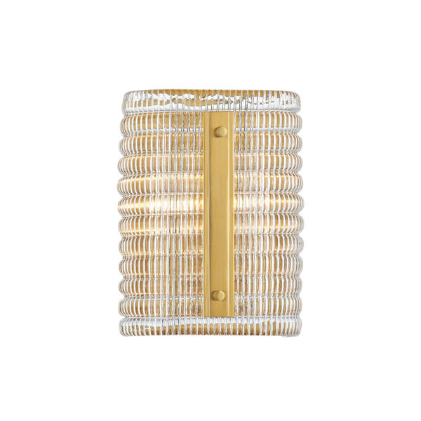 Athens Aged Brass Two-Light Wall Sconce, image 1