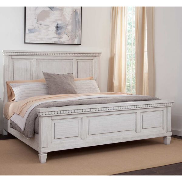 Salter Path Oyster White Wire Brushed Panel Bed, image 2