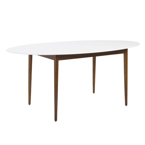 Manon White 63-Inch Oval Dining Table, image 2