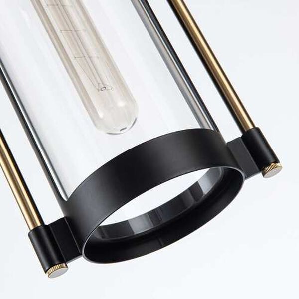 Bonita Black Brushed Brass 1-Light LED Pendant, image 4
