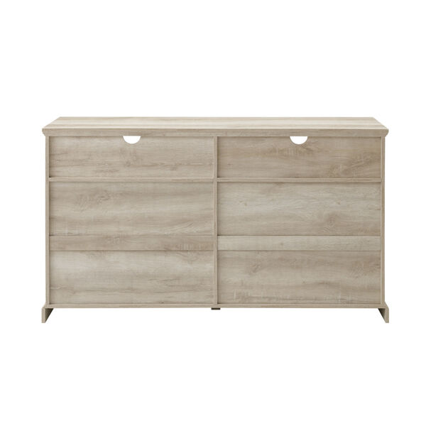 Classic White Oak TV Console with Glass Door, image 2