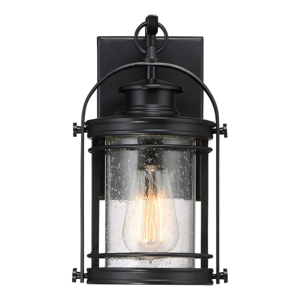 Booker Mystic Black 7-Inch One-Light Outdoor Wall Lantern, image 3
