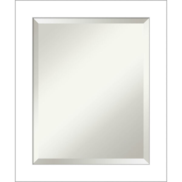 Wedge White 20W X 24H-Inch Bathroom Vanity Wall Mirror, image 1