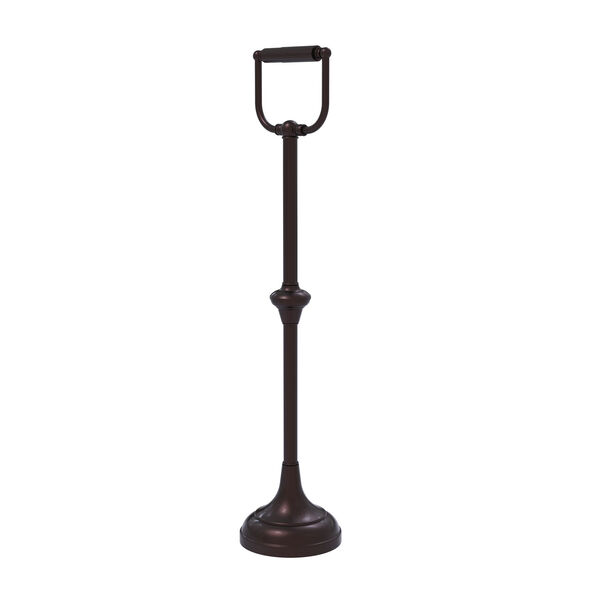 Antique Bronze Six-Inch Free Standing Toilet Tissue Stand, image 1