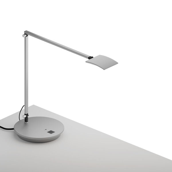 Mosso Silver LED Pro Desk Lamp with Power Base, image 1