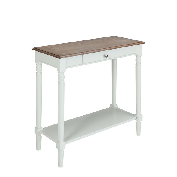French Country Hall Table with Drawer and Shelf, image 1