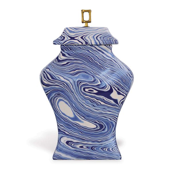 Arctic Blue Decorative Jar, image 1