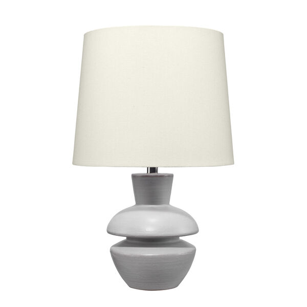 Foundation Matte Frosted Grey Ceramic One-Light Table Lamp, image 1