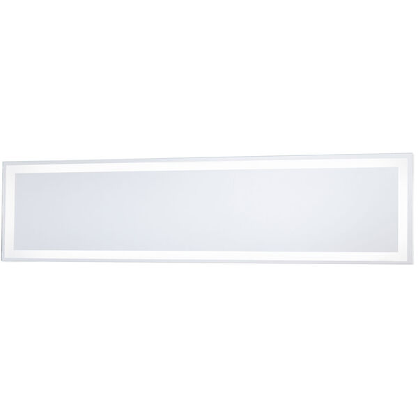 White 30-Inch Rectangle Mirror with LED, image 1
