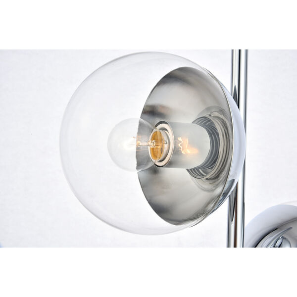Eclipse Chrome Two-Light Table Lamp, image 6