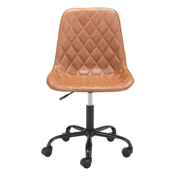 Ceannaire Tan and Black Office Chair, image 4