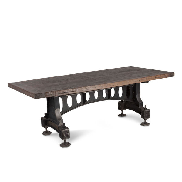 Sterling Brown and Gunmetal Dining Table, image 1