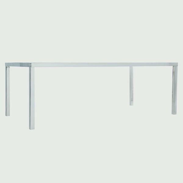 Arcadia Polished Stainless Steel Dining Table, image 4